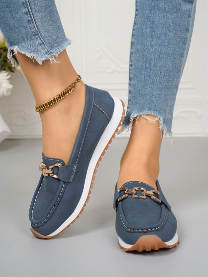 Ella - Orthopädische flache Schnallen-Loafer