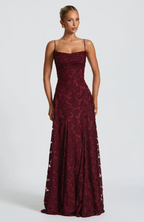 SOFIA | Elegantes Spitzen Maxi Kleid