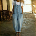 SAYLOR | Vintage-Latzhose in Denim-Optik mit verstellbaren Trägern