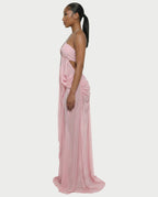 BELA | Maxikleid mit Kettenträgern und Cut-out