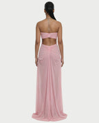 BELA | Maxikleid mit Kettenträgern und Cut-out
