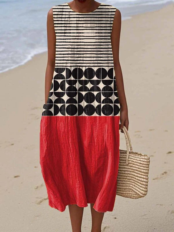 INDIE | Midikleid mit Colorblock-Design