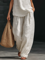 ZOE | Ärmelloses Wide-Leg-Set