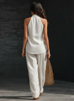 ZOE | Ärmelloses Wide-Leg-Set