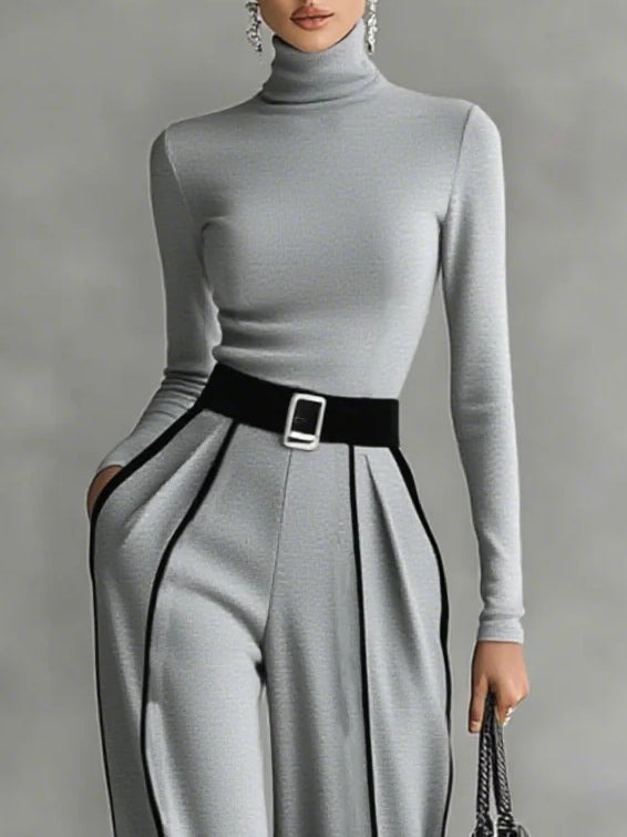 VENA | Zweiteiliges Set mit Kontrastdetails