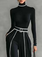 VENA | Zweiteiliges Set mit Kontrastdetails