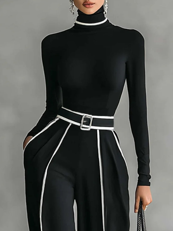 VENA | Zweiteiliges Set mit Kontrastdetails