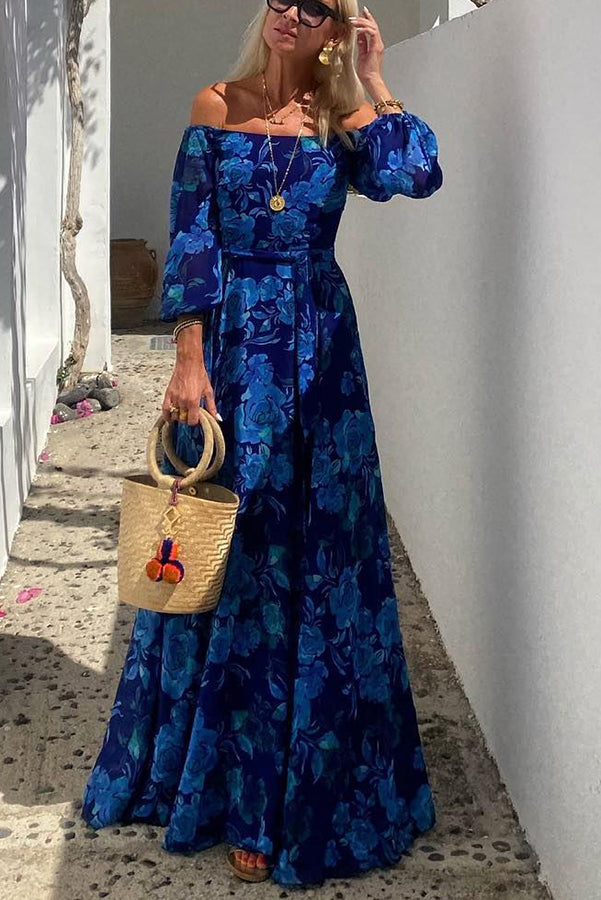 Francesca | Floral Langarmkleid