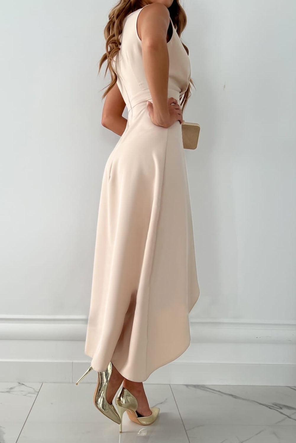 Mandy - Midi Wickelkleid mit V-Ausschnitt