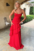 GEORGIA | Maxikleid mit Volantdetails