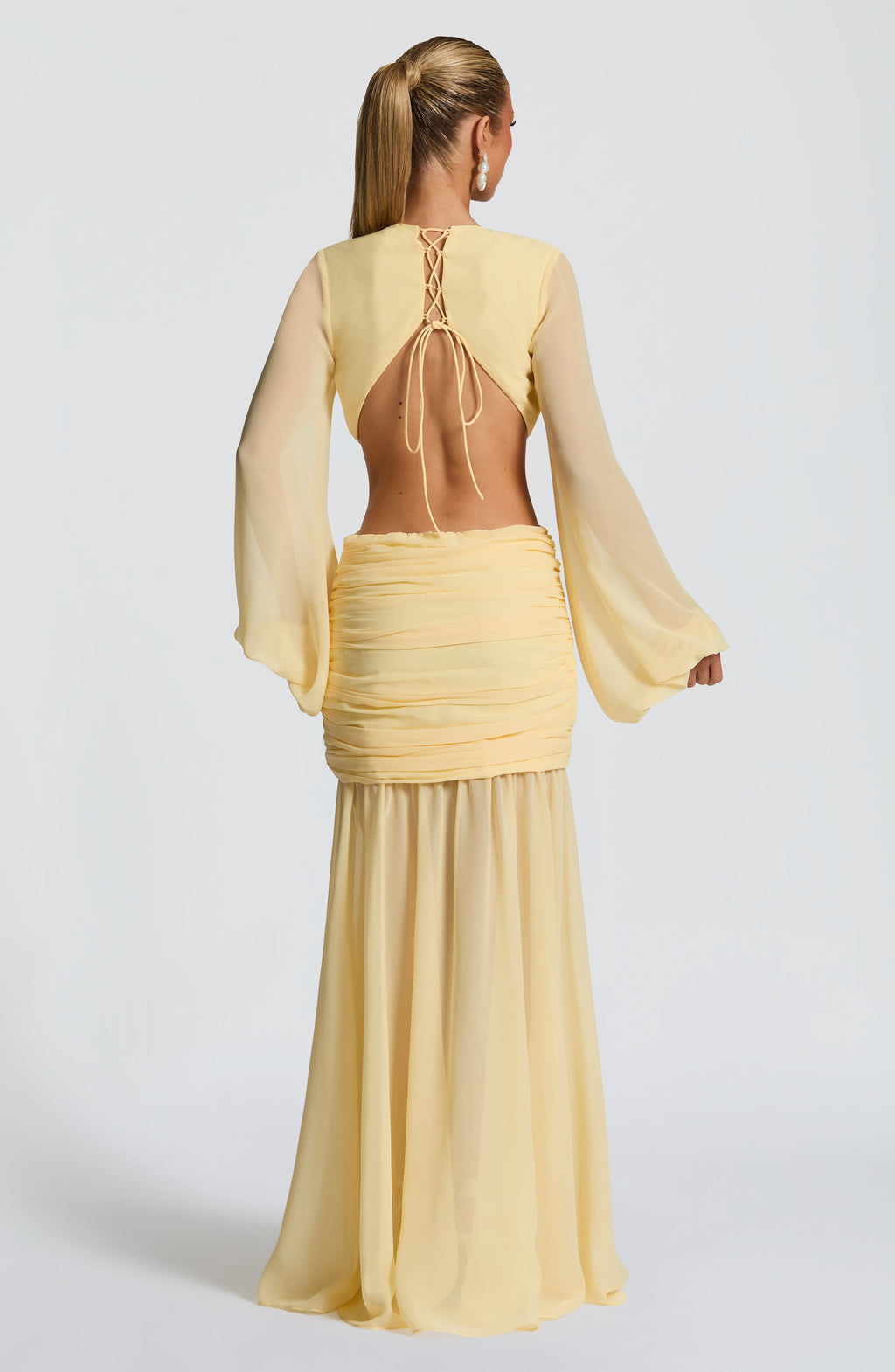 IMKE | Maxikleid mit Tiefem Ausschnitt und Cut-outs