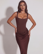 ELEONORA | Zeitloses Minimalistisches Maxi Kleid