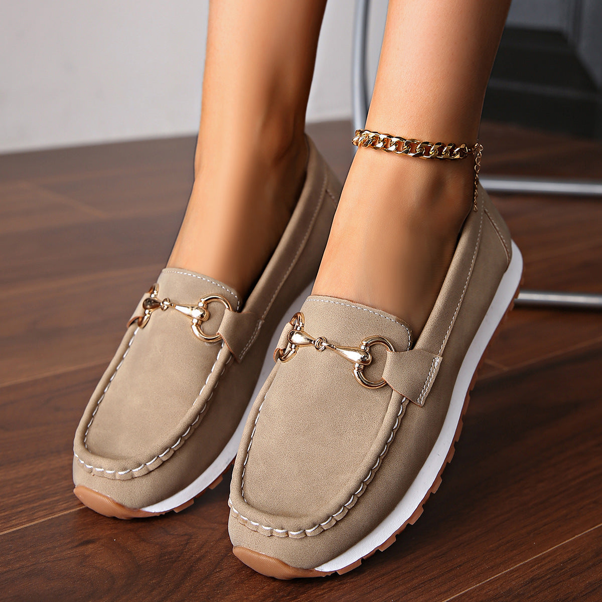 Elodie - Flache Schnallen-Loafer