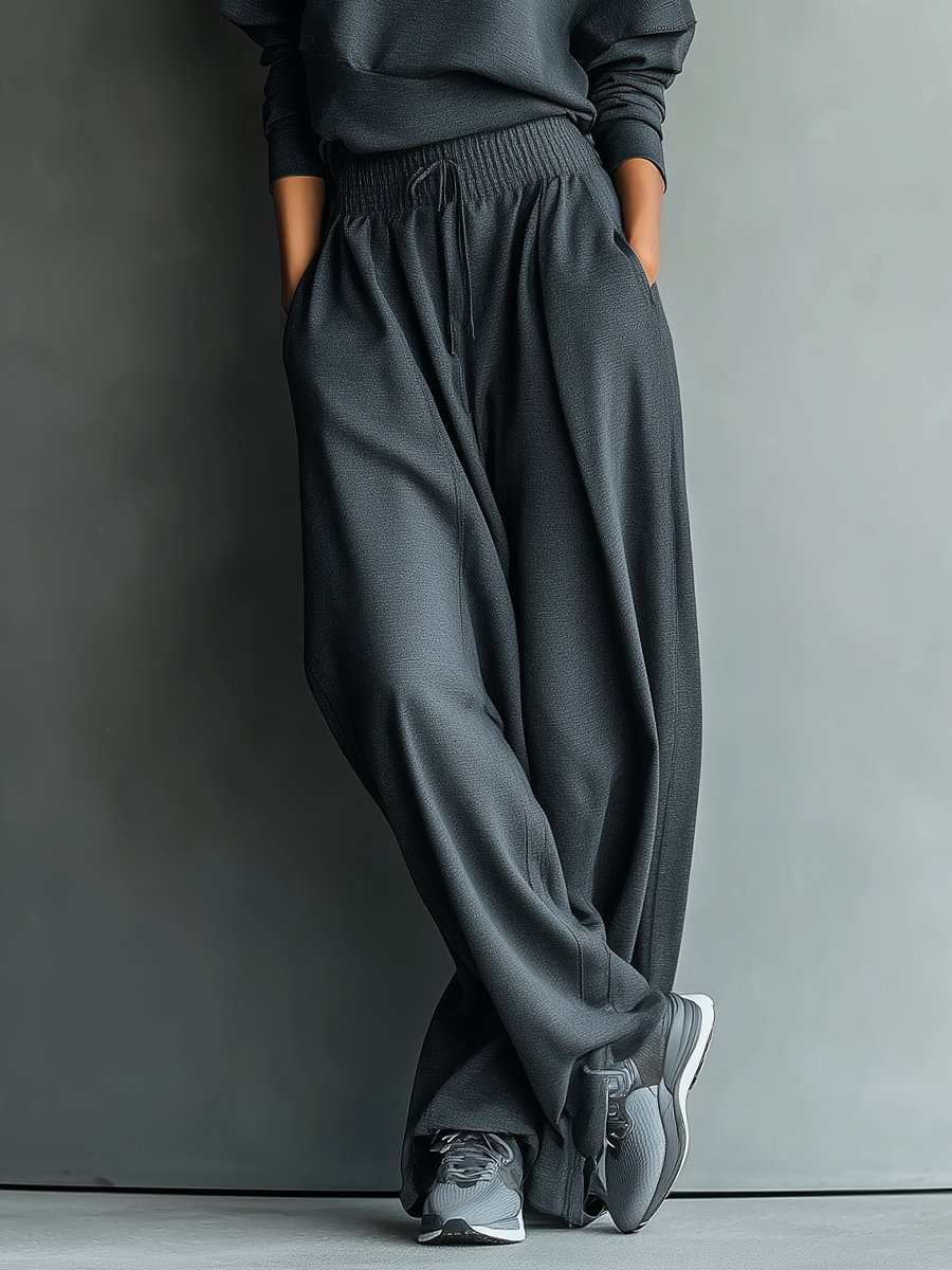 Emma | Strick Set Stehkragen Weite Hose