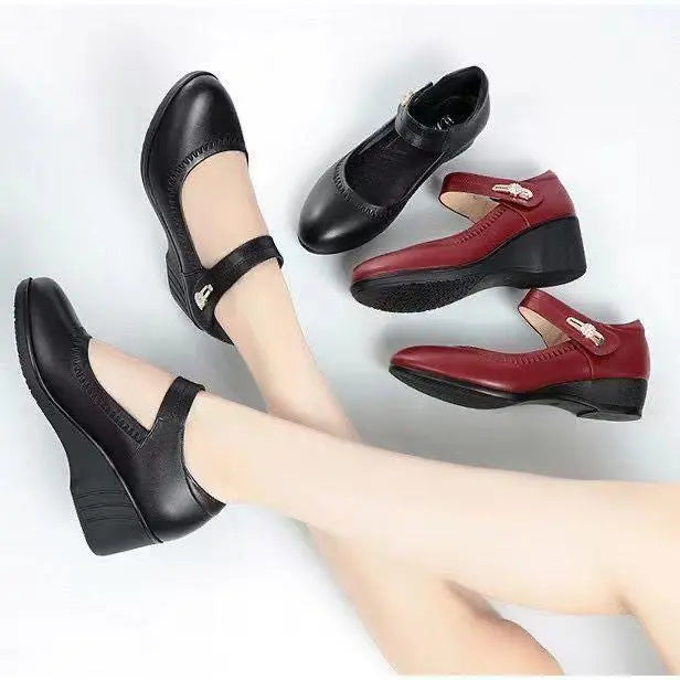 LYDIA | Bequeme Mary Jane Keilschuhe