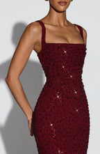 ROSALIND | Maxikleid mit Eckigem Ausschnitt