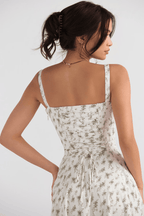 LUCIE Sommerkleid - Grüne Blumen
