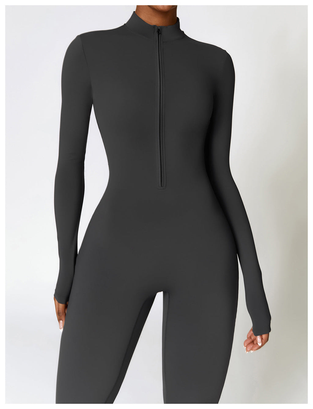 LUNA | Figurbetonter Zip-Jumpsuit