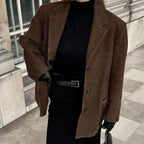 NADIA | Schicker Wildleder-Statement-Mantel