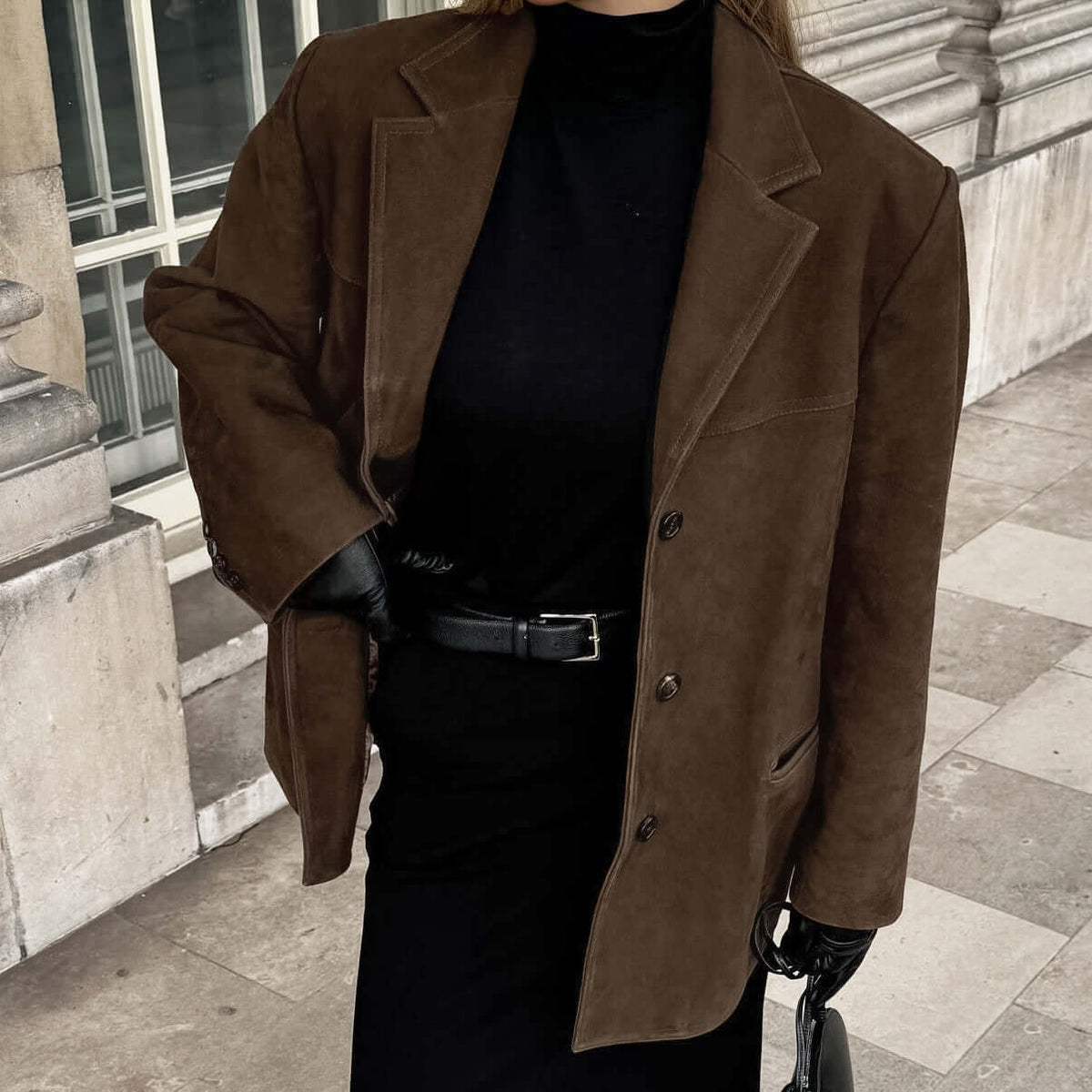 NADIA | Schicker Wildleder-Statement-Mantel
