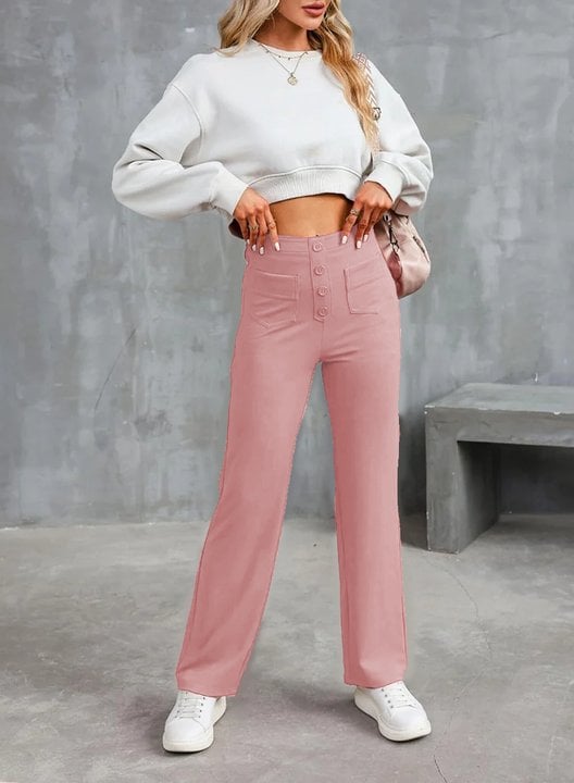 FRIEDA | High-Waist-Hose mit Weitem Bein