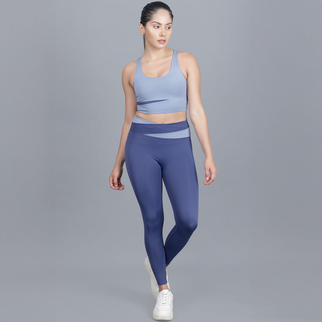 EDDA | Fitness 3-teiliges Set mit Jacke, BH und Leggings