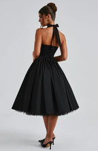 TESSA | Vintage-inspiriertes Halter Midi Kleid
