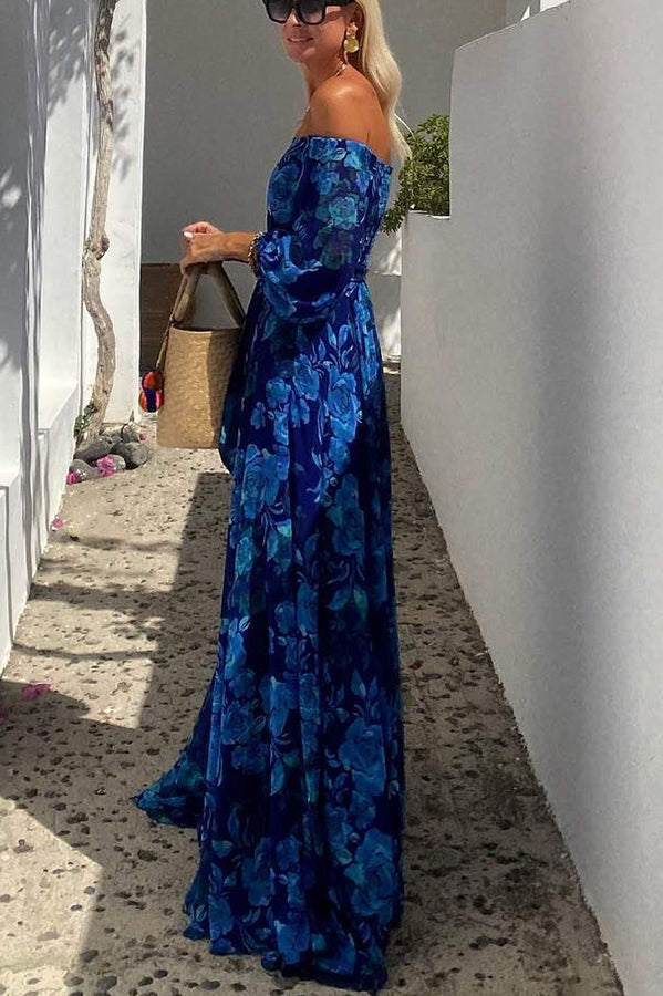 Francesca | Floral Langarmkleid