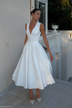 CHRISTINE | Ärmelloses Midikleid