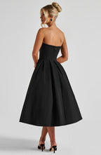 LAILA-MARIE | Curve Torch Midikleid