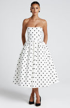 LAILA-MARIE | Curve Torch Midikleid