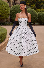 LAILA-MARIE | Curve Torch Midikleid