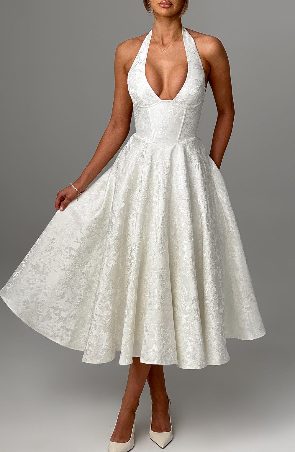 MELISSA | Luxuriöses Korsett-Midikleid