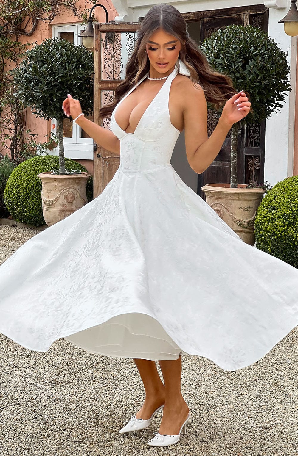 MELISSA | Luxuriöses Korsett-Midikleid