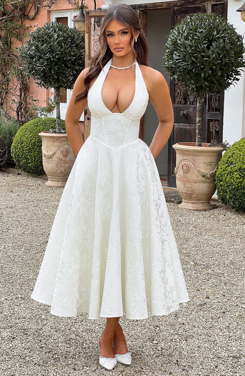 MELISSA | Luxuriöses Korsett-Midikleid