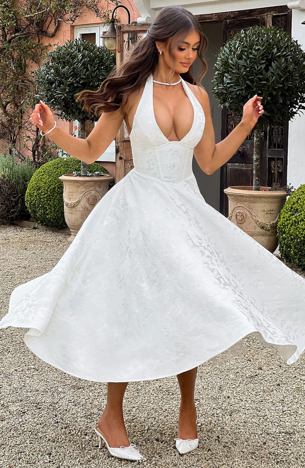 MELISSA | Luxuriöses Korsett-Midikleid