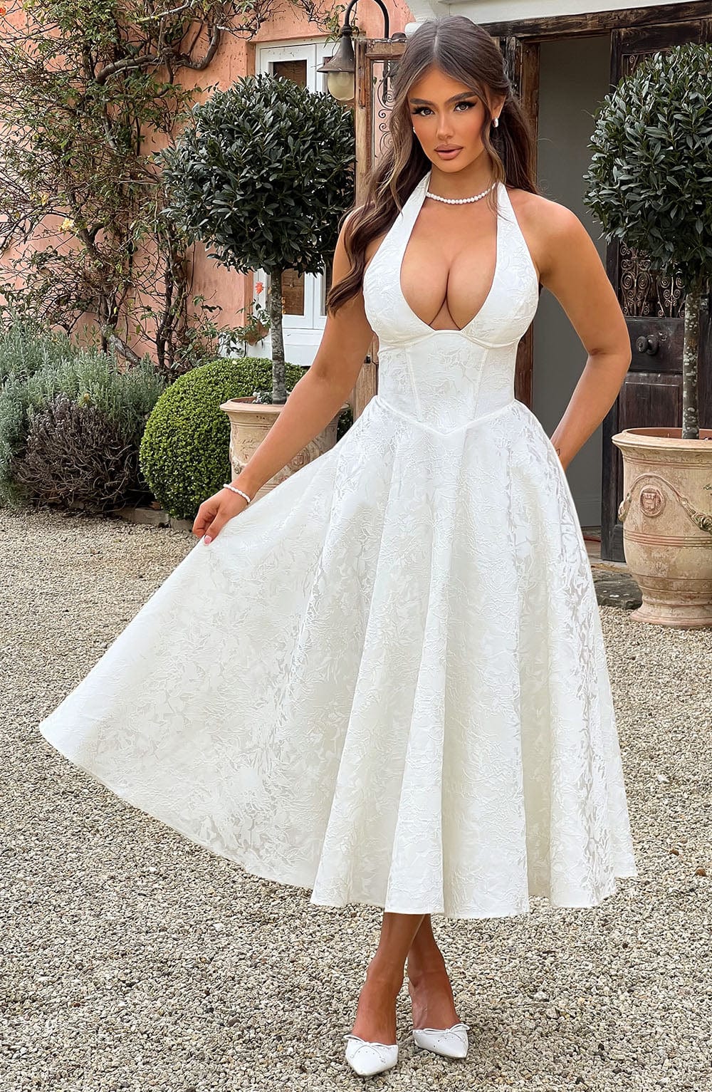 MELISSA | Luxuriöses Korsett-Midikleid