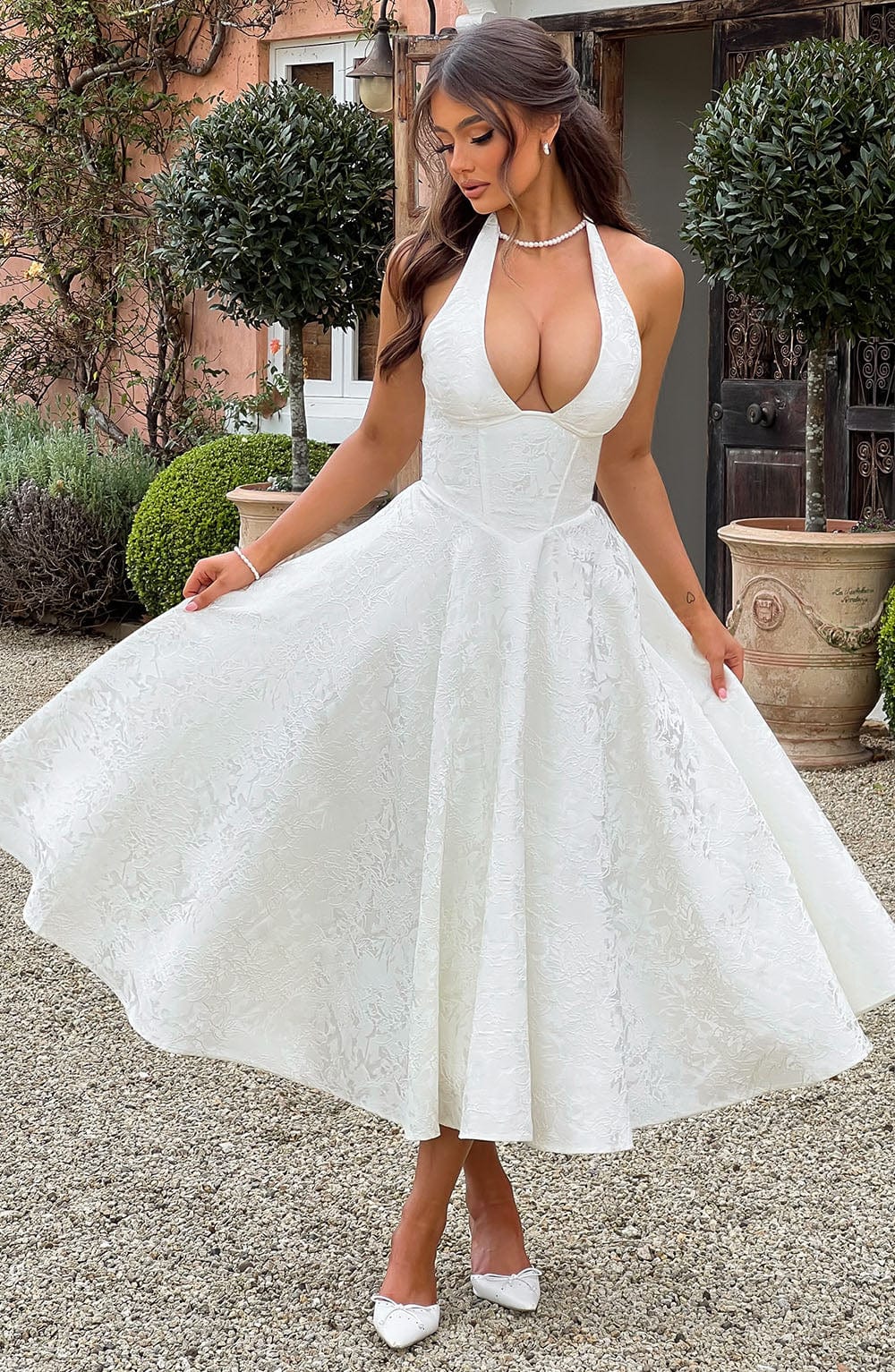 MELISSA | Luxuriöses Korsett-Midikleid