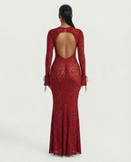 FLORENTINE | Maxikleid mit ausgestellten Ärmeln