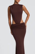 LEONIE | Abend-Maxikleid mit Offenem Rücken