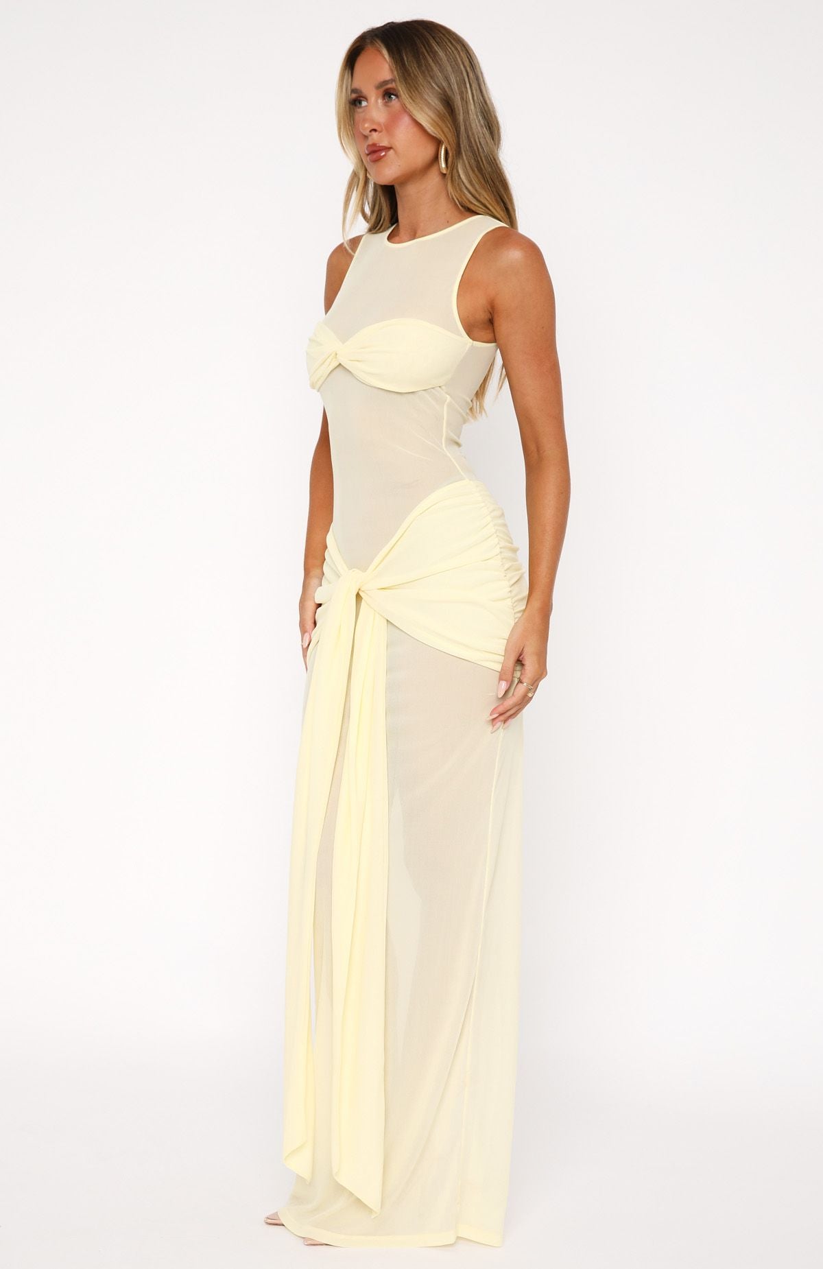 HONEY | Chic Maxikleid aus Transparentem Mesh