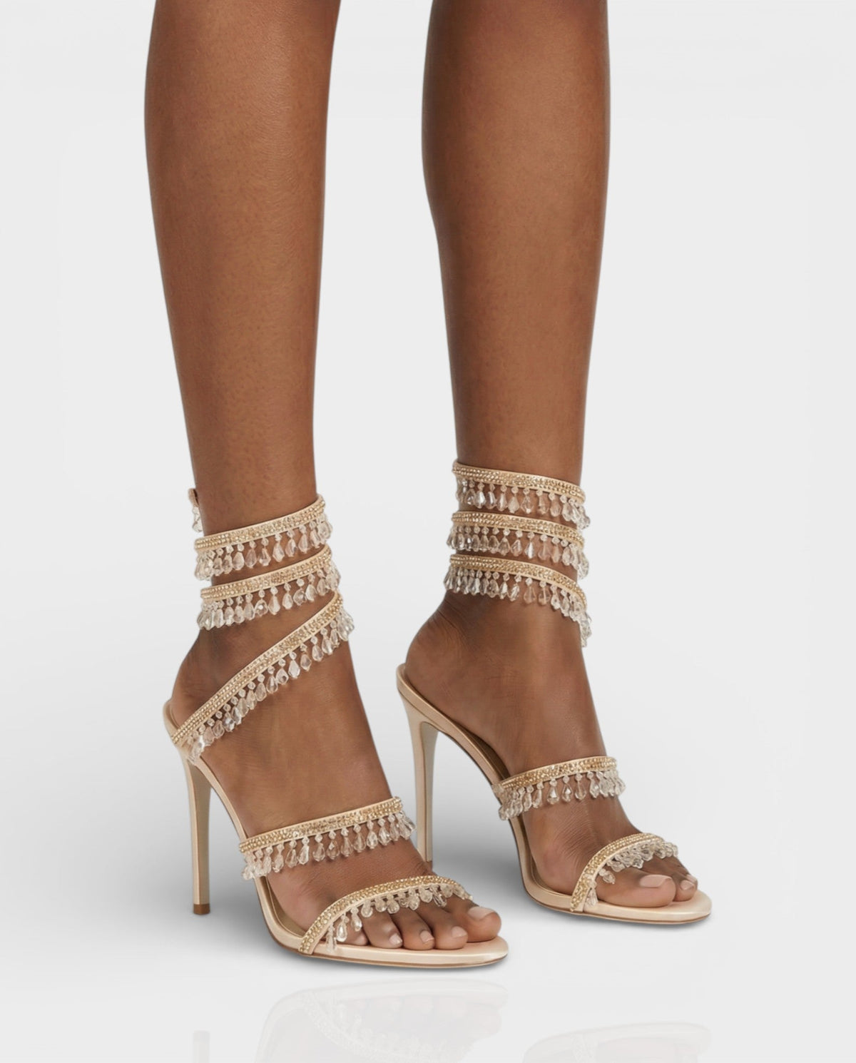 ADELIA | High-Heel-Sandalen mit Wickelriemen