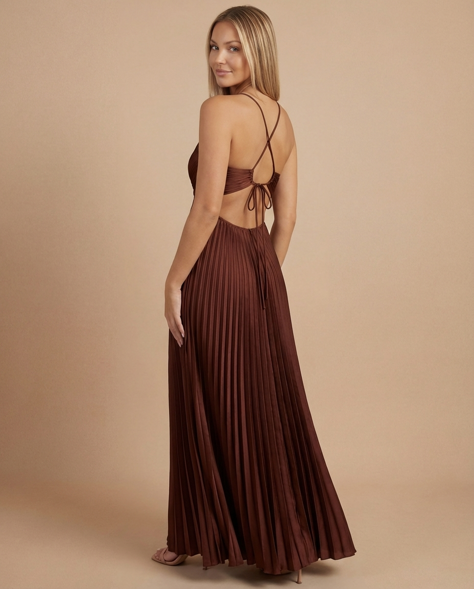SIENNA | Luftiges Maxikleid mit Feinen Falten