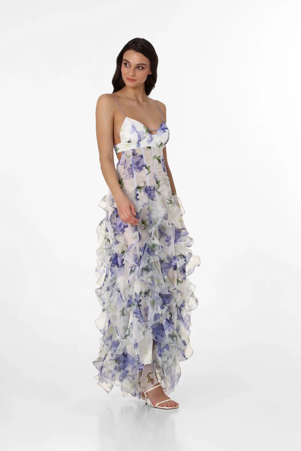 JAZZ | Anmutiges Maxikleid mit Volantsaum