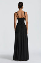 DANIELA | Elegantes Maxikleid Figurbetontem Oberteil