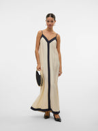 EMILY | Maxikleid mit Kontrastdetails