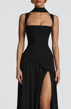 DANIELA | Elegantes Maxikleid Figurbetontem Oberteil