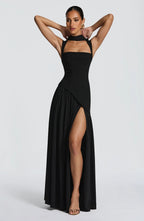 DANIELA | Elegantes Maxikleid Figurbetontem Oberteil