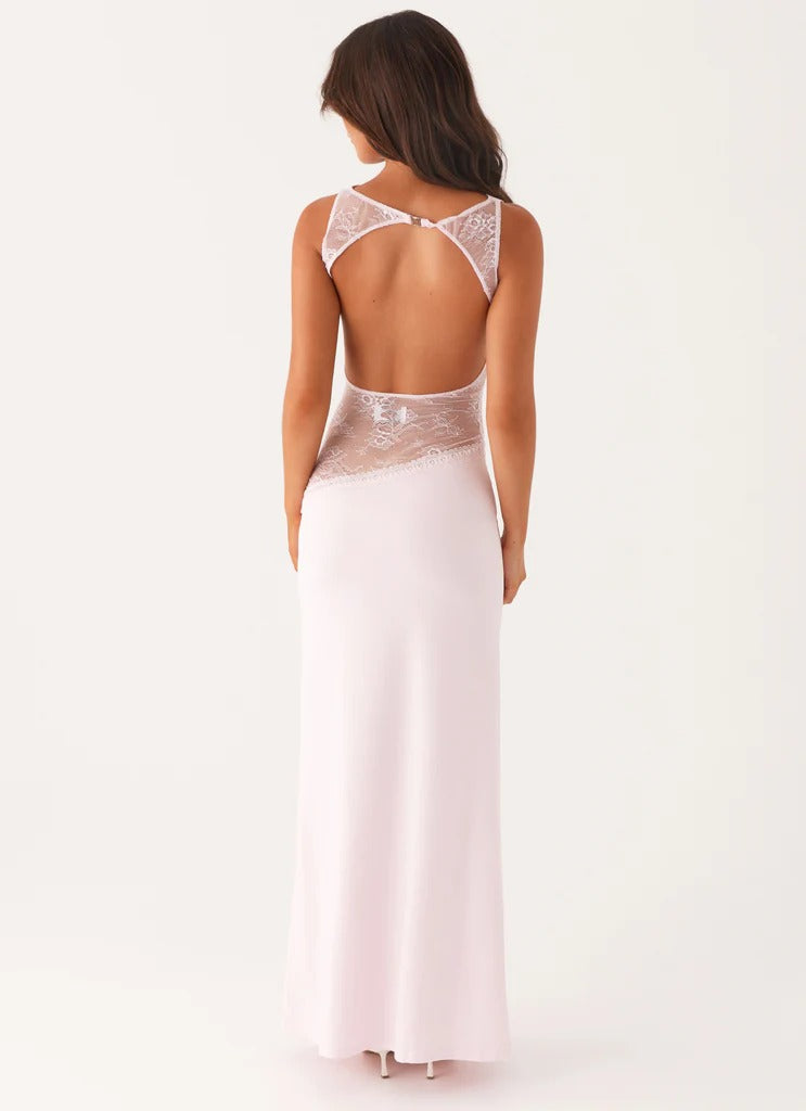 SELENA | Feminines Maxikleid mit Zarter Spitze