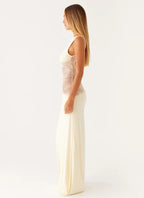 SELENA | Feminines Maxikleid mit Zarter Spitze